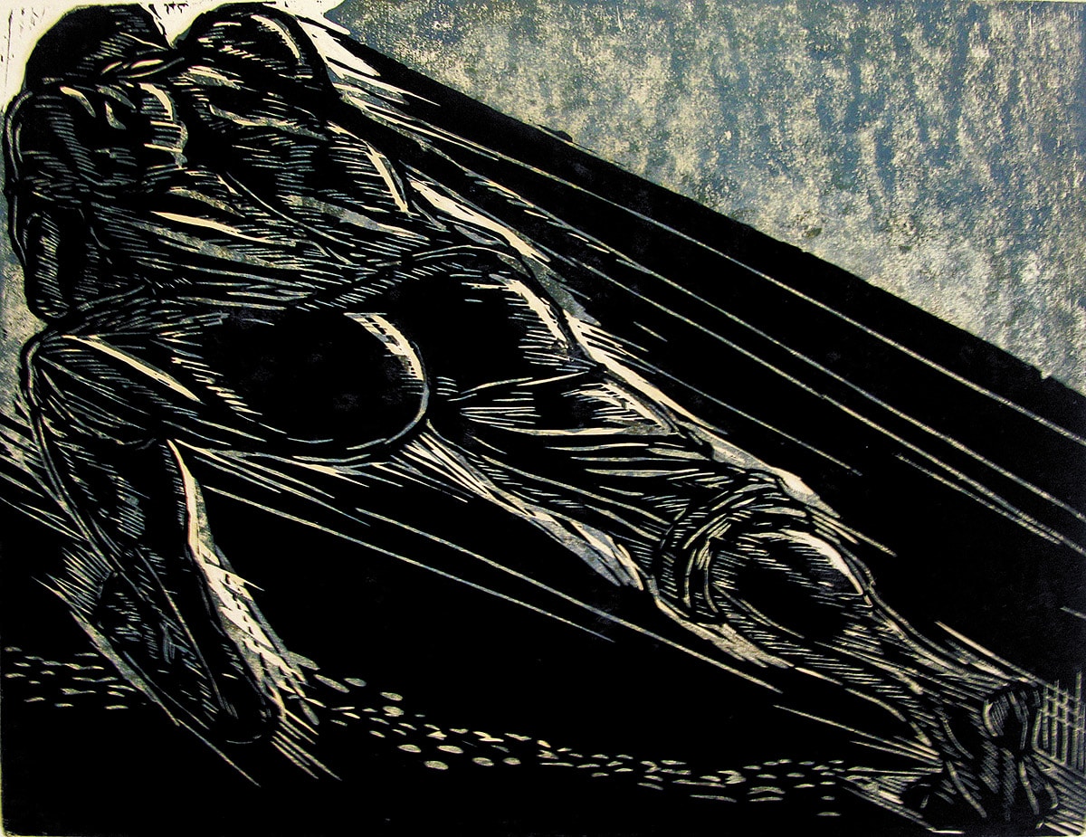 NAGB Artwork of the Month: “Pulling Nr. 1,” 1982. Woodprint by Maxwell ...
